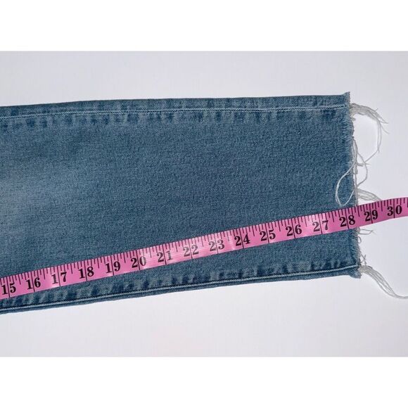 Madewell Curvy Perfect Vintage Jeans 28 Tall 90s Mom Jean Stretch Blue Denim - Picture 12 of 16